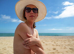 fkk nudist beach gallery - Young Girl On Nude Beach In Spain #2 Photograph by Cavan Images - Fine Art  America