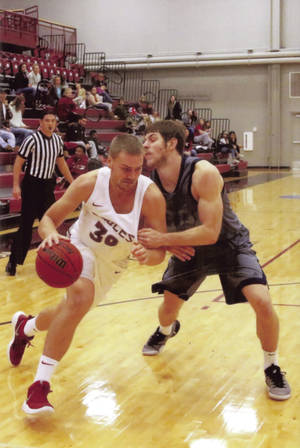basketball team - 4, Matt Reader, has been one of the steadiest players on the Chadron State  men's basketball team.