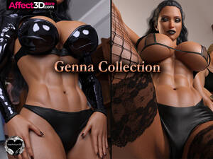 Busty 3d Porn - Busty Babe Baring It All in 3D Porn Pin-ups: Genna Collection! -  Affect3D.com