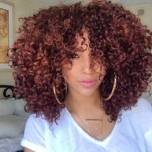 Carmel Skin Curly Haired - Achieve this bouncy look with our Brazilian Mulatto Curly Hair 12\