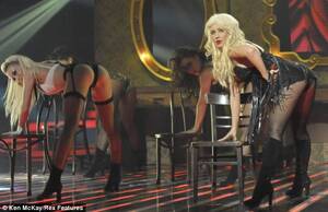 Christina Aguilera Porn Sex - X Factor 2010 sleaze: Ofcom act over Christina Aguilera and Rihanna lewd  scenes | Daily Mail Online