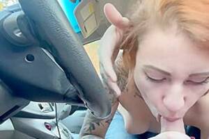 Amateur Public Blowjob Redhead - Student Amateur Blowjob In Car In Public Redhead