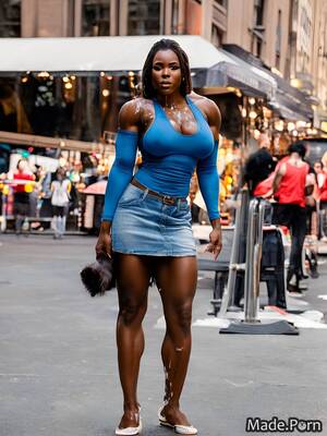 nude africa city - Porn image of Central Park, New York City african american made gymnast  public cum on thigh nude created by AI