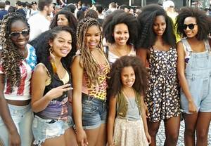 Brazilian Women Group Porn - Young black women in the city of Curitiba, in southern Brazil