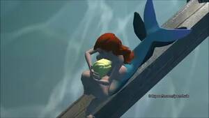 3d Mermaid Porn - Hot sex with the little mermaid Ariel underwater on a broken ship, 3D porn