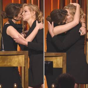 Amy Schumer Lesbian Kissing - Celebrity Girls Kissing Proves Famous BFFs Love to Share the Love