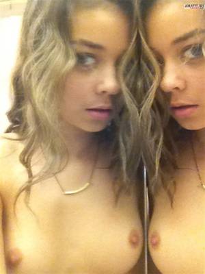 juicy celebrity tits - Sarah Hyland naked tits celebrity nude selfie