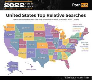 Most Watched Porn - 2022 US most searched term in each state relative to other states :  r/massachusetts