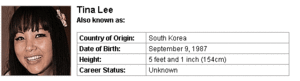Korean Tina Lee Porn Star - Tina Lee Nude & Porn Pics - MyPornstarBook.net