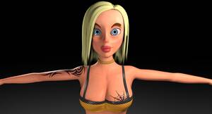 3d cartoon porn inna - 3D sexy cartoon girl model - TurboSquid 1636974