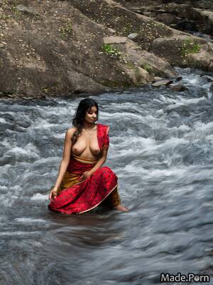 hot desi girl naked water - Porn image of river salwar nude partially nude undressing oil 30 created by  AI