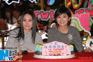 chinese twins nude - Hong Kong female pop duo Twins attend the press conference Monday, Feb 11  after a New Year's Party with their fans. Gillian Chung (L) apologizes in  her ...