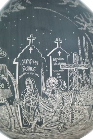 Grave Yard Hispanic - Javier Martinez: Day of the Dead Night Graveyard Scene | Sandia Folk