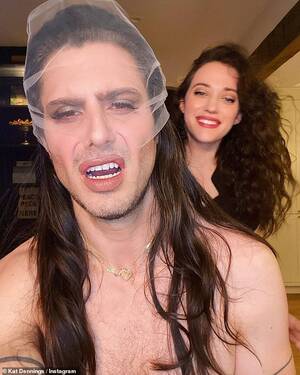 Kat Dennings Sex - Kat Dennings gives fiancÃ© Andrew W.K. a playful bridal makeover ahead of  their pending nuptials | Daily Mail Online