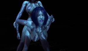 Halo Cortana Porn - Cortana is having distress with one of her Clones - Halo Porno Parody