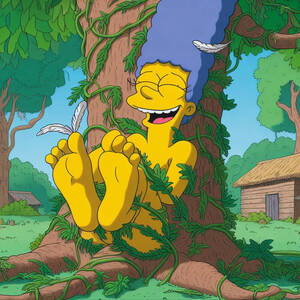 Marge Simpson Cartoon Porn Feet - Marge Simpson turn in the tickle tree by wayney66 on DeviantArt