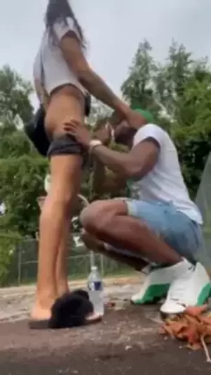 black tranny outdoors - Black Dude Sucks and Gets Fucked Outdoors | xHamster