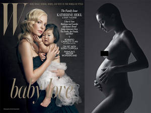 miranda kerr pregnant and naked - Naked and Pregnant Miranda Kerr poses in W Magazine's Family Issue |  POPSUGAR Celebrity Australia