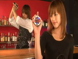 Bartender Porn - Japanese slut seduces a bartender