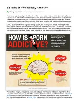 Levels Of Porn - 5 Stages of Pornography Addiction | PDF