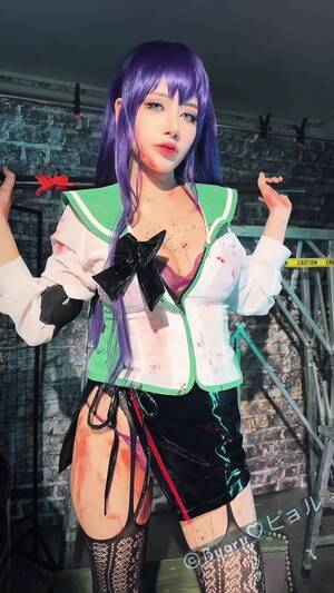 Hotd Saeko Masterbation Porn - Byoru - Saeko Busujima Highschool Of The Dead Cosplay - EPORNER