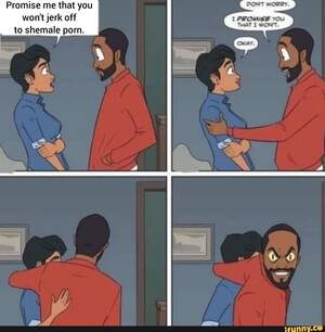 cartoon shemale jerking off - Promise me that you DONT won't jerk off WONT. to shemale porn. - iFunny  Brazil