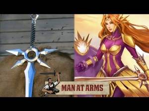 Anime Weapon Porn - Leona's Zenith Blade (League of Legends) - MAN AT ARMS AWE me [ Swordnarmory