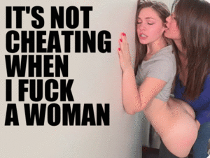 Lesbian Hardcore Porn Captions - Lesbian Cheating Captions gif @ xGifer