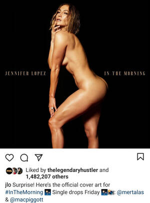J Lo Porn - Jennifer Lopez strips down to her birthday suit in another racy photo to  promote her latest