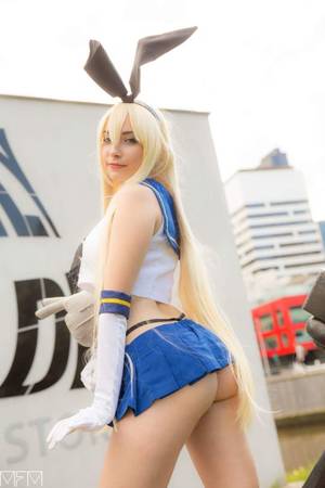 Beautiful Japanese Cosplay Porn - Cosplay: Shimakaze from Kantai Collection.