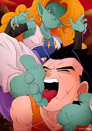 dbz foot fetish porn - Zangya foot worship (saiyanslave) [Dragon Ball Z] nudes by desiviusII