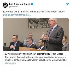 Girls Do Porn Vids - What's Current: Women coerced into pornography awarded $12.7 million in  GirlsDoPorn lawsuit