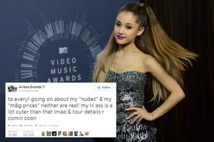 Ariana Grande Porn Cartoons - Ariana Grande naked photo leak â€“ Singer says her 'lil a** is a lot cuter  than that'