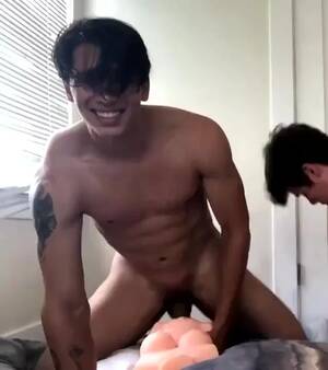 asian frat sex - College Frat guy fucks fake pussy in Front of Friend - ThisVid.com