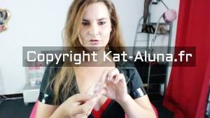 french jerk off - Maitresse Kat Aluna Soumission Slave \