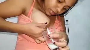 brown tits lactating - Busty Brazilian shows how to milk brown boobs | xHamster