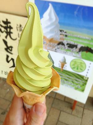 japanese ice cream porn - Japanese Ice Cream! I think this is green tea flavored. Looks really good ~
