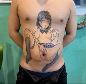 hentai ass tattoo - Why would someone do this to themselves : r/justneckbeardthings