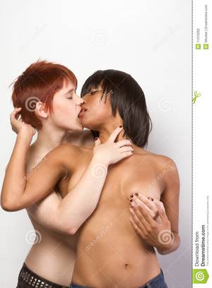 Interracial Girls Kissing - Interracial Lesbian Couple 53