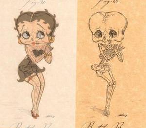 Famous Toon Xray Porn - What Betty Boop's x-ray would look like.