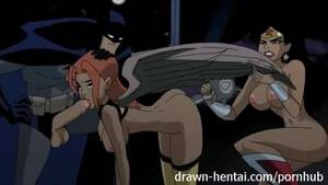 Justice League Cartoon Porn - Justice League Hentai - two Chicks for Batman Dick - Pornhub.com