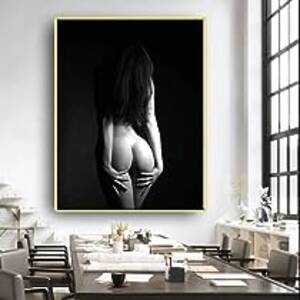 big black nude art - Sexy Cool Poster Black White Wall Art Sexy Naked Women Canvas Oil Painting  Modern Nordic Wall Pictures Big Butt Comic Posters Bedroom Bathroom Decor  Murale No Frame : Amazon.ca: Home