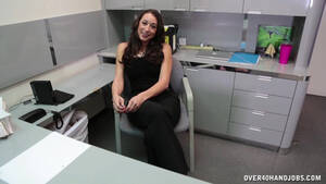 brunette office handjob - Quick handjob in the office by mature brunette secretary ... | Any Porn