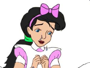 Cartoon Alice Melody Porn - Princess Melody as Alice is crying and is flooding the hallway with her own  tears. Princess Melody as Alice Crying