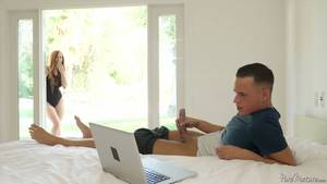 milf stepson - Dani Jensen caught stepson fapping on MILF porn and gave him real life  experience