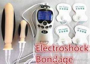 dildo pad - Electroshock Vagina Anal Electro Shock Electrodes Dildo Plug Pad BDSM Gear  Bondage Kit Adult Games Pleasure Sex Products Toys for Couple
