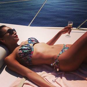 Naya Rivera Porn Sex - Naya Rivera yachts in Italy.