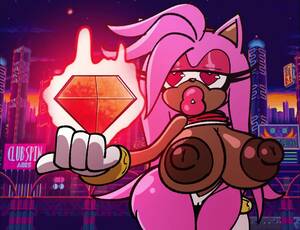 Fat Amy Rose Porn - Amy Rose and Rouge the bat's bimbofication