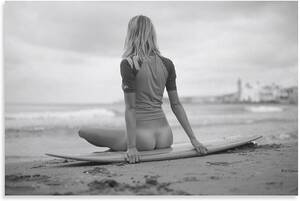 beauty nudism galleries - Nude Surfer Girl Nude Butt Rear Photo Surfer Beach Hula Surfer Bikini  Blonde Woman Vintage Poster Black And White Posters Canvas Painting Posters  And Prints Wall Art Pictures for Living Room Bedroom