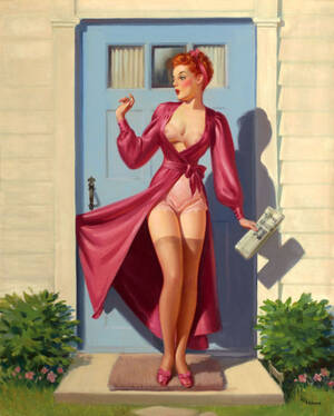 40s Pin Up Porn - vintagegal: 1940's pin-up by Art Frahm Porn Photo Pics